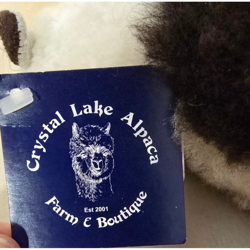 Handcrafted Alpaca Wool Stuffed Animal By Crystal Lake Alpacas - Picture 7 of 7